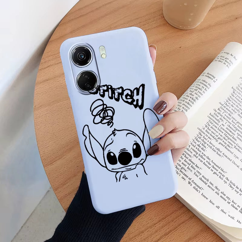 For Redmi 13C Case Kawayi Stich Monster Protective Shell Redmi13C?Cartoon Painted Soft Silicone Fundas for Redmi 13C 13 C Cover