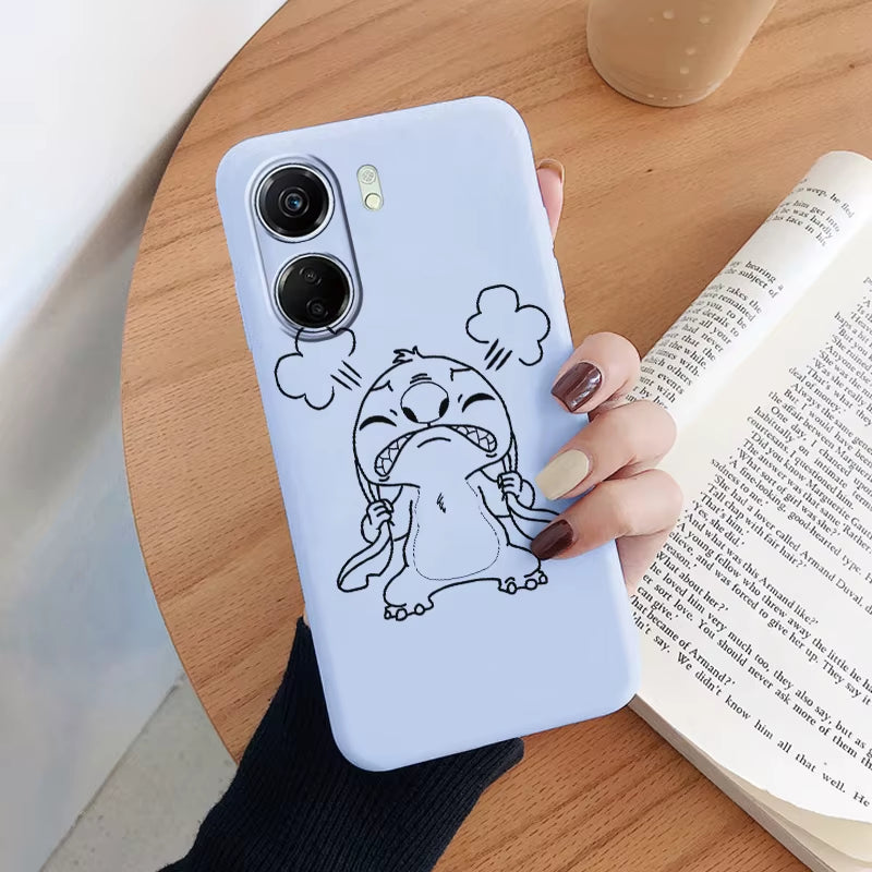 For Redmi 13C Case Kawayi Stich Monster Protective Shell Redmi13C?Cartoon Painted Soft Silicone Fundas for Redmi 13C 13 C Cover
